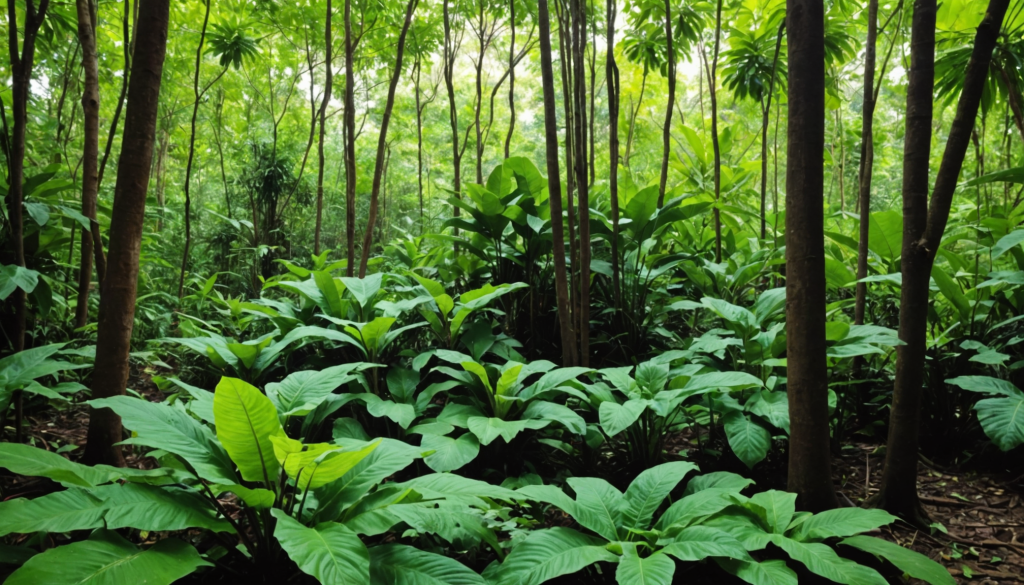 Jardins tropicaux et plantes d’ombre à cultiver en Andaman