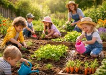 initier les tout-petits au jardinage bio favorise leur sens des responsabilités écologiques tout en éveillant leur curiosité pour la nature.