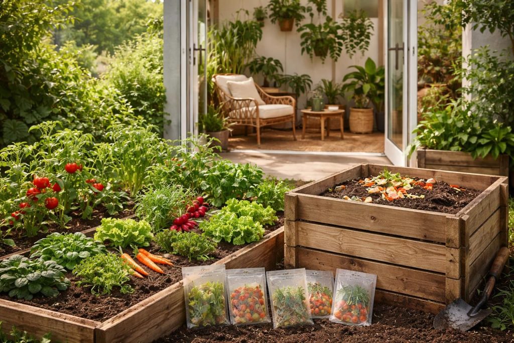 Jardiner pour moins cher avec des graines Truffaut, compost maison et salon Nature à Rueil