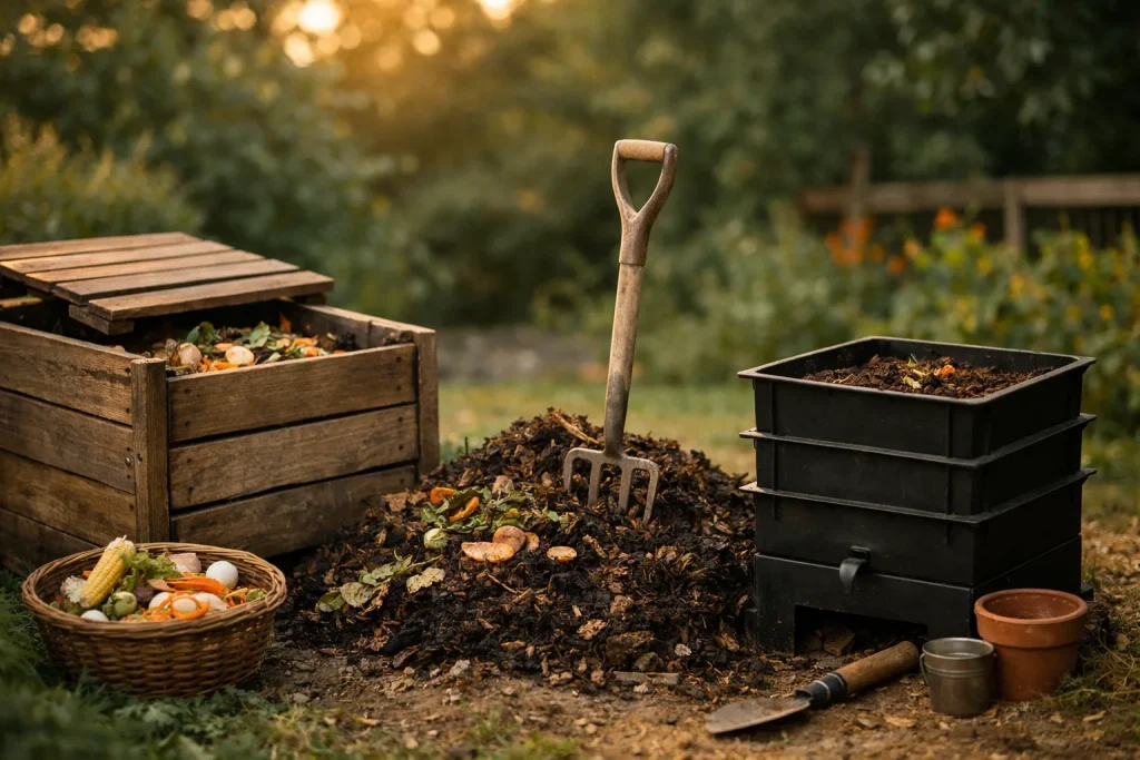 Composteur de jardin : bac, tas ou lombricomposteur, le comparatif