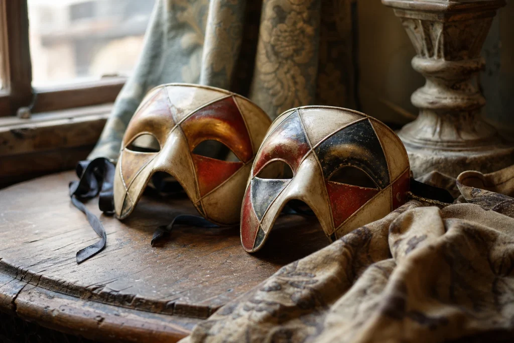 Du théâtre italien à votre intérieur, le charme décoratif des masques arlequins