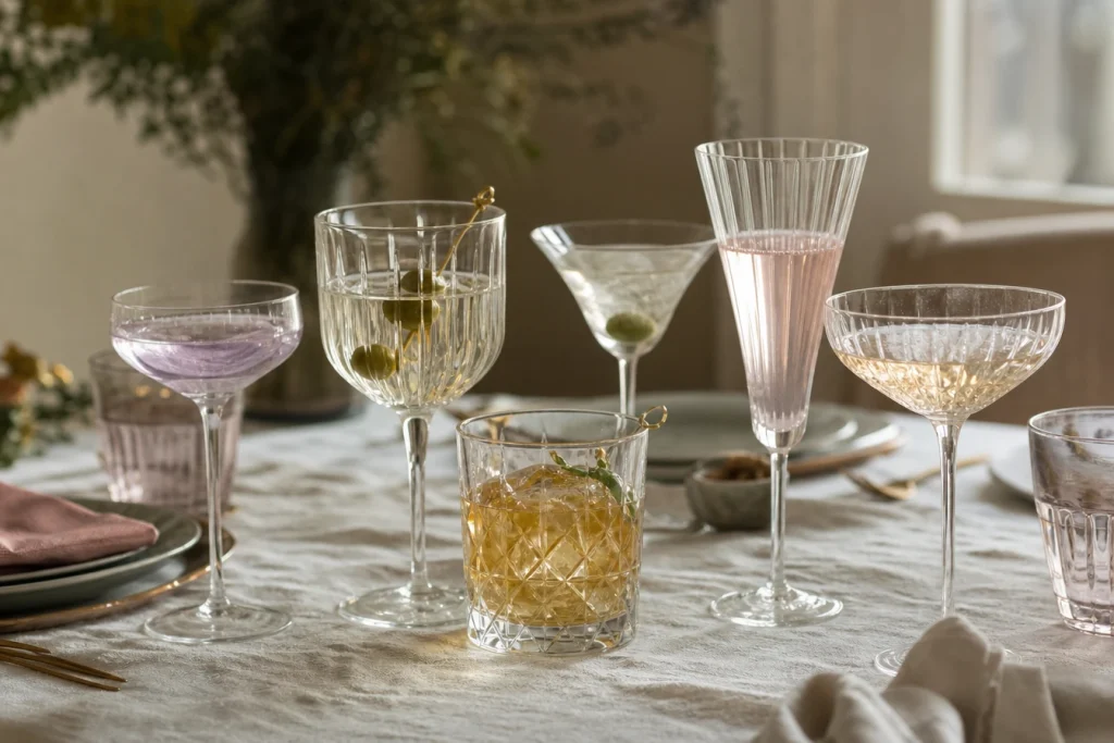5 erreurs à éviter quand on décore avec des verres à cocktail